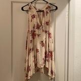 Free People Dresses | Free People Washed Stone Combo, Tunic Dress, Floral, Crme. Size: Xs | Color: Cream | Size: Xs