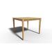 Cateline 39 inch Square Teak Outdoor Dining Table - 39 x 29.5 x 39