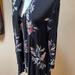 Free People Tops | Free People Swing Black Floral Boho Tunic Dress, Size Small Petite Nwot! | Color: Black | Size: S/P