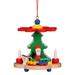 3" Warm and Vibrant Pyramid With Santa Collectible Christian Ulbricht Ornament