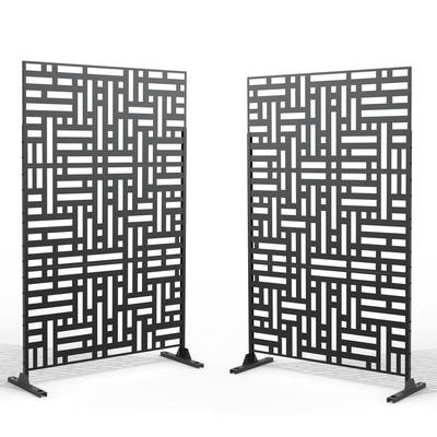 Outdoor Privacy Screen with Stand (Set of 2)