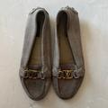 Louis Vuitton Shoes | Louis Vuitton Lv Moccasins Beige Loafers | Color: Tan | Size: 8