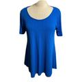 Lularoe Tops | Lula Roe Women’s S Perfect Tee Blue Rayon Spandex | Color: Blue | Size: S