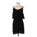 Old Navy Casual Dress - Mini V-Neck Sleeveless: Black Solid Dresses - Women's Size Small