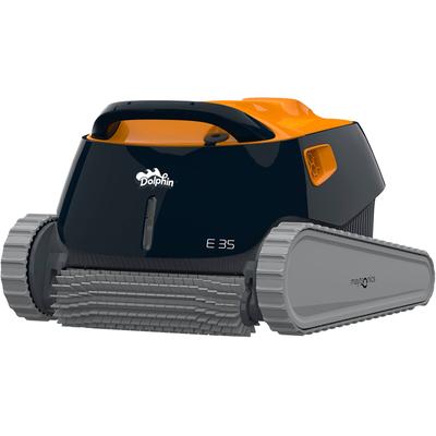 Poolroboter MAYTRONICS "Dolphin E35", bunt (schwarz, orange), B:40cm H:29cm L:44cm, Materialmix, Poolbodensauger, für Boden-/ Wand-/ Wasserlinienreinigung Image