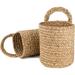 DASTINGO Seagrass Wall Storage Organizer w/ Baskets in Brown | 6.4 H x 5.4 W x 6.9 D in | Wayfair QL7312MLY4GCJNRAY