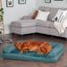 FurHaven Plush & Suede Full Support Orthopedic Sofa Dog Bed Metal | 8 H x 40 W x 32 D in | Wayfair 55536089