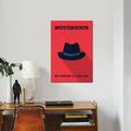 East Urban Home Minimalist 'Notorious' Graphic Art Print on Canvas Canvas, Cotton in Black/Orange/Red | 26 H x 18 W x 1.5 D in | Wayfair