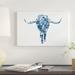 East Urban Home 'Texas Longhorn' Graphic Art Print on Canvas, Cotton in Black/Blue/Gray | 16 H x 24 W in | Wayfair F37E58C477D54429B184F135932CC0B0