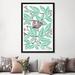 The Twillery Co.® Strickler Mint Sloth 48.0 H x 26.0 W x 1.5 D in greenCanvas/Metal in No Mat/Wrapped Canvas | 40" H x 26" W x 1.5" D | Wayfair