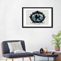 East Urban Home Poodle (Black&Blue) I by 5by5collective - Gallery-Wrapped Canvas Giclee Print Metal in Black/Blue/Green | 32 H in | Wayfair