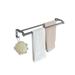 JACK ALLISON 16" Wall Mounted Towel Bar Metal in Gray | 3.54 H x 16 W x 5 D in | Wayfair 01TLL6140JDW02C2QR