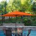 Alcott Hill® Norah 10' X 6.5' Rectangular Market Umbrella Metal in Orange | Wayfair ABCDA572EFB54FAAA3E100D8A53BD8FA