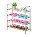 Rebrilliant Stainless Steel Economical Dormitory Dustproof 12 Pair Shoe Rack in Gray | 25.98 H x 23.62 W x 9.05 D in | Wayfair