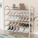 Rebrilliant 20 Pair Shoe Rack Metal in White | 31.49 H x 31.49 W x 7.87 D in | Wayfair 7A97C170ADB2474EB165787A7BD51C17