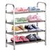 Rebrilliant Stainless Steel 12 Pair Shoe Rack Metal in Gray | 25.98 H x 25.98 W x 9.05 D in | Wayfair 6B40C1440DF0465AB3E647EC43B3468B