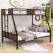 Mason & Marbles Twin over Full Metal Bunk Bed w/ Ladder Metal in Black/Gray | 67 H x 56 W x 77 D in | Wayfair 5E9171F22C26405CAA17BC0DE05DE930