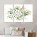 The Holiday Aisle® Christmas Floral Bouquet w/ Cotton, Branches IV - 3 Piece Floater Frame Print on Canvas in White | 28 H x 36 W x 1 D in | Wayfair