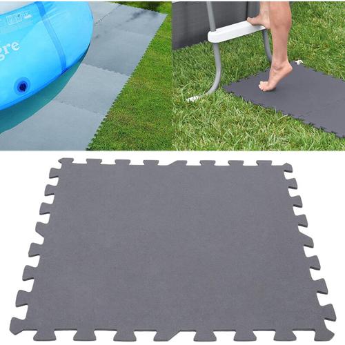 Intex - Poolmatte Fliesen Bodenschutzmatte 50x50 cm 8 Stück grau Puzzle Schutz