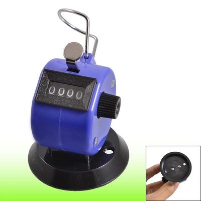 Golf Pitch 4 Digit Number Clicker Hand Held Tally Counter Black Blue - Black, Blue