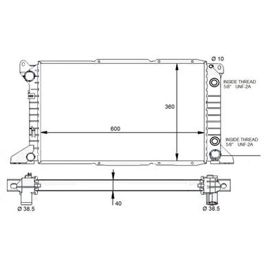 NRF Kühler, Motorkühlung für FORD ME94VB8005EC 94VB8005EC 1671825 59132