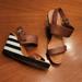 Kate Spade Shoes | Kate Spade Wedge Sandals Size 7.5!! Great Condition!!! | Color: Black/Brown | Size: 7.5