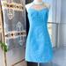 Lilly Pulitzer Dresses | Lilly Pulitzer Larina Seaspray Blue Sleeveless Shift Dress Women’s Size 4 Nwt | Color: Blue/Gold | Size: 4