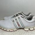 Adidas Shoes | Adidas Tour 360 Atv M1 Men's Size 10 White Silver Red Lace Up Golf Shoes | Color: Red/White | Size: 10.5