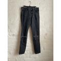 Zara Jeans | Intentionally Faded Mid-Rise Skinny Black Zara Jeans Size 6 | Color: Black | Size: 6