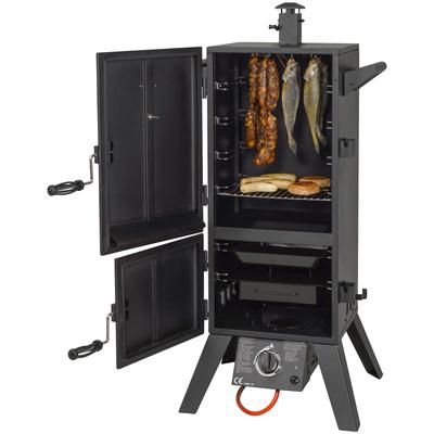 Gas-Räucherofen EL FUEGO "Portland XL", schwarz, B:64cm H:127,5cm T:50cm, Grills, BxTxH: 64x50x127,5