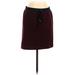 Lou & Grey Casual Skirt: Burgundy Print Bottoms - Women's Size X-Small