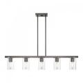 Livex Lighting Clarion 42 Inch 5 Light Linear Suspension Light - 49275-46