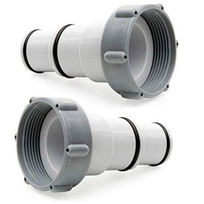 Intex Replacement Hose Adapter A w/ Collar for Threaded Connection Pumps (Pair) - 0.29