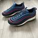 Nike Shoes | Nike Air Max 97 Se Gs Spider-Man Game Royal University Red 7.5ywomen 7.5 | Color: Blue/Red | Size: 8.5