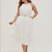 Torrid Dresses | Halter Ruffle Tiered Midi Dress - Voile Eyelet White | Color: White | Size: Various