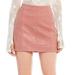 Free People Skirts | Free People Vegan Suede Leather Modern Femme Mini Skirt | Color: Pink | Size: 2