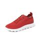 Geox Herren Spherica U Sneakers, Dark Red Light Grey, 43 EU Schmal