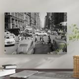 East Urban Home 1940s-1950s Street Scene Crowds Traffic Intersection Fifth Avenue & 14th Street Manhattan NY New York City by Vintage Images | Wayfair