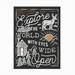Trinx Laura Marshall "Adventurous IV Black" Outdoor All-Weather Wall Decor All-Weather Canvas, Wood in White/Black | 47 H x 35 W x 1.5 D in | Wayfair