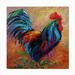 Rosalind Wheeler Albalat Mr T Rooster Outdoor Wall Decor All-Weather Canvas, Wood in Black | 35 H x 35 W x 1.5 D in | Wayfair