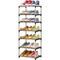 Rebrilliant Shoe Rack Household Finishing Appliance Large Capacity Shoe Rack Doorway Simple Steel Pipe Multi-Layer Multi-Purpose Plastic Plastic | Wayfair