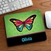 Trinx Dylnn Pretty Butterfly Mouse Desk Pad Plastic in Black/Green/Pink | 8 H x 9 W x 0.24 D in | Wayfair CB80DC5FDD0249EFA052DA8C3086E99F