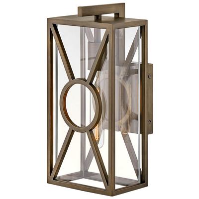 Outdoor Brixton-Small Wall Mount Lantern-Burnished...