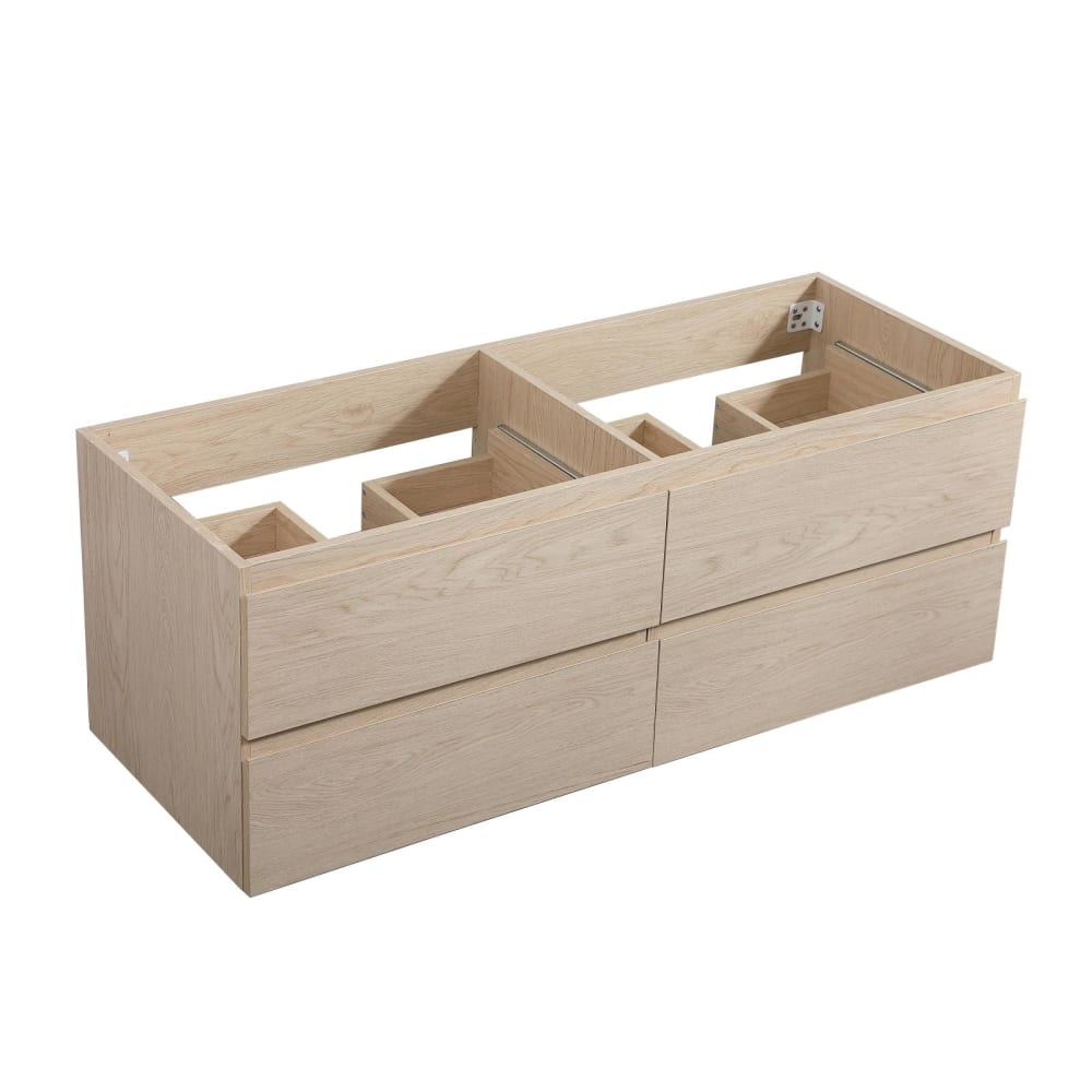 Meuble sous vasque suspendu 4 tiroirs 120cm