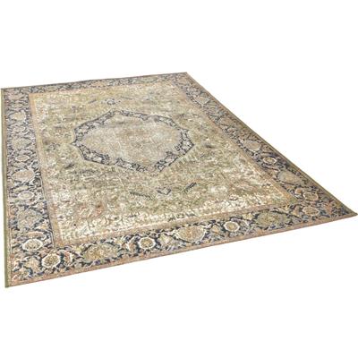Teppich TOM TAILOR HOME "Funky Outdoor Orient One", grün, B:80cm H:5mm L:165cm, Polypropylen (PP), Polyester, Teppiche, Flachgewebe, Orient-Optik, In- und Outdoor geeignet, Wohnzimmer Image