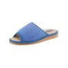 Pantoffel CLASSIC, Damen, Gr. 42, blau (blau, marine), Textil, Schuhe Damenschuh Hausschuh Pantoffeln