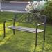 Patio Garden Bench Courtyard Garden Backyard Metal Bench - 50*23.6*34.3 inches