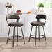 Hausfame Metal Counter Height Industrial Swivel Bar Stools