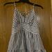 American Eagle Outfitters Dresses | American Eagle Striped Halter Babydoll Dress | Color: Black/White | Size: Xs