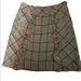 Anthropologie Skirts | Anthropologie Edme & Esyllte Grey Plaid Ruffled Skirt In Size 4 With Pockets | Color: Black/Gray | Size: 4